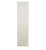 Olivia 1 Door Wardrobe in Frosty White Finish