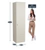 Olivia 1 Door Wardrobe in Frosty White Finish