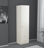 Olivia 1 Door Wardrobe in Frosty White Finish