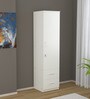 Olivia 1 Door Wardrobe in Frosty White Finish