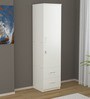 Olivia 1 Door Wardrobe in Frosty White Finish