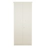 Studio 2 Door Wardrobe in Frosty White Colour