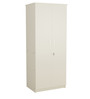 Studio 2 Door Wardrobe in Frosty White Colour