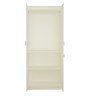 Studio 2 Door Wardrobe in Frosty White Colour
