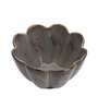 Studio Pottery 900ml Flower Brown Ceramic Serving Bowl