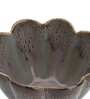 Studio Pottery 900ml Flower Brown Ceramic Serving Bowl
