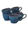 Studio Glazed 170ml Blue & Grey Ceramic (Set of 6) Coffee Mug