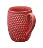 Studio Pottery Glazed 300ml Red (Set of 2) Ceramic Coffee Mug