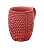 Studio Pottery Glazed 300ml Red (Set of 2) Ceramic Coffee Mug