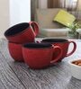 Studio Glazed 300ml Black (Set of 4) Ceramic Coffee Mug
