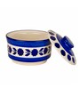 Studio Pottery Handpainted Ceramic Serving Donga With Lid Casserole Set Set of 3