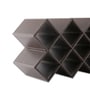 Studio Premium Faux Leather Wine Rack | Modern Diamond 8-Bottle Wine Holder