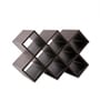Studio Premium Faux Leather Wine Rack | Modern Diamond 8-Bottle Wine Holder