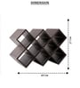 Studio Premium Faux Leather Wine Rack | Modern Diamond 8-Bottle Wine Holder