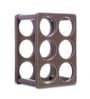 Studio Premium Faux Leather Wine Rack | Modern Vertical/Horizontal 6-Bottle Wine Holder