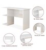 Seoul Writing Table in Frosty White Finish