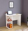 Seoul Writing Table in Frosty White Finish