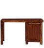 Oriel Sheesham Wood Writing Table In Dark Honey Oak  Finish
