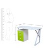 Woody Kids Study Table in Green & White Finish