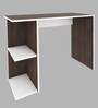 Elegant Multipurpose Study Table in White Colour & Natural Finish