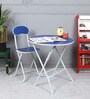 Kids Metal Activity Table in Blue Colour With Chair
