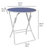 Kids Metal Activity Table in Blue Colour With Chair