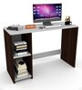Elegant Multipurpose Study Table in White Colour & Wenge Finish