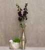 Stunning Artificial Hollyhock Flower Bunch with 10 Flower Heads (Purple)