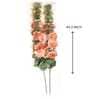 Stunning Artificial Hollyhock Flower Bunch with 10 Flower Heads (Peach)