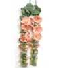 Stunning Artificial Hollyhock Flower Bunch with 10 Flower Heads (Peach)