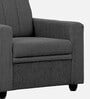 Stuttgart Fabric 1 Seater Sofa in Charcoal Grey Colour