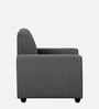 Stuttgart Fabric 1 Seater Sofa in Charcoal Grey Colour