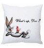 Bugs Bunny Black & White Silk Cushion Cover
