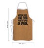 Stybuzz Nothing Wise Was Ever Printed Brown Cotton Kitchen Aprons