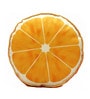 Orange Shaped Velvet 16 x 16 Inch Decorative Cushion