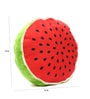 Red and Green Velvet 16 x 16 Inch Watermelon Shaped Cushion