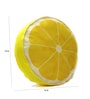 Yellow Velvet 16 x 16 Inch Lemon Slice Cushion