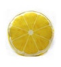 Yellow Velvet 16 x 16 Inch Lemon Slice Cushion