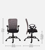 Style Breathable Mesh Ergonomic Chair in Grey & Black Colour