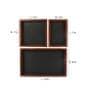 StyleWood Black & Brown Sheesham Wood (Set of 3) Tray Set