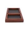 StyleWood Black & Brown Sheesham Wood (Set of 3) Tray Set