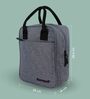Stylish & Insulated Grey Nylon Lunch Bag