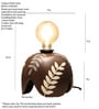 Stylish Bulb Brown Designer Clay Table Lamp