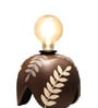 Stylish Bulb Brown Designer Clay Table Lamp