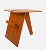 Stylish End Table in Teak Finish