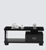 Stylish Glass Top Coffee Table in Black Colour