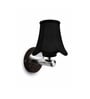 Stylish Metal Wall Lamp with Black Cotton Shade for Hotel & Bedroom