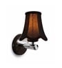 Stylish Metal Wall Lamp with Black Cotton Shade for Hotel & Bedroom