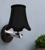 Stylish Metal Wall Lamp with Black Cotton Shade for Hotel & Bedroom