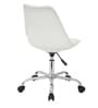 Stylish Modern Rotary Plastic Guest Chairs in White Colour